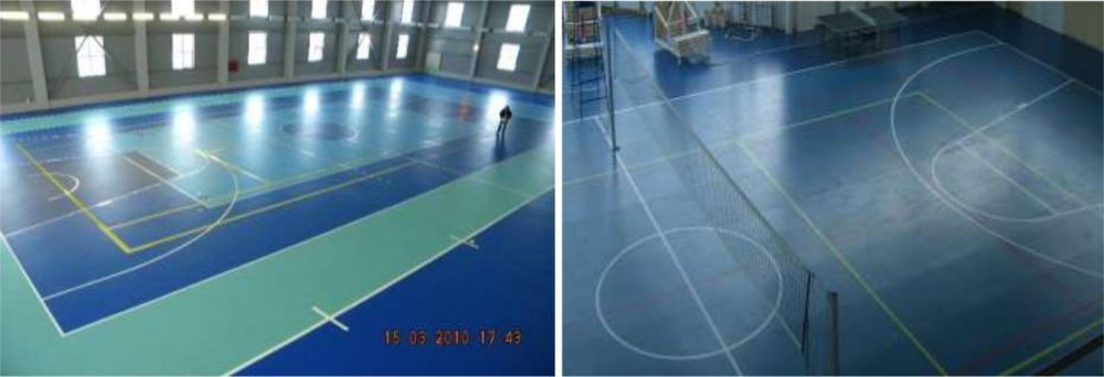 Спортивное резиновое покрытие для спортзала в СПб